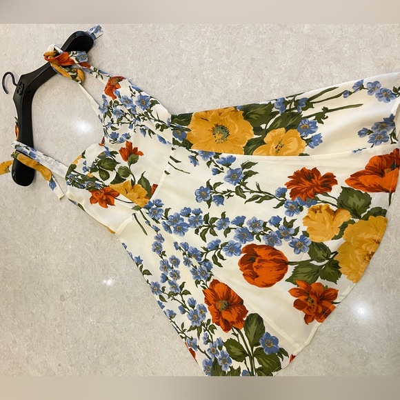 REFORMATION Niara floral-print Crepe Mini Dress In Formosa Crepe Size 2 - Picture 5 of 15